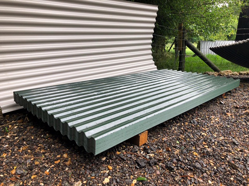 Stock of straight Corrugated Wall Sheets 