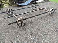 14’6” Rolling Chassiss including Cast Iron Wheels 