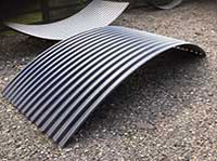 Curved Corrugated roofing Sheets black