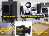 Hobbit stove installation kit